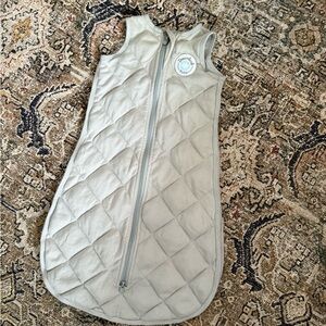 Quilted weighted Gray Baby Sleepsack